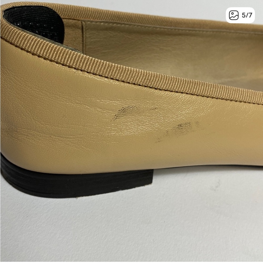 Jeffrey Campbell Classic Black & Tan Real Genuine Leather Ballet Flats! Size 9 - Picture 5 of 7
